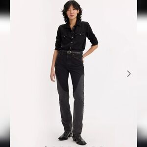 Levi's Two-Tone Black and Gray Women's Jeans